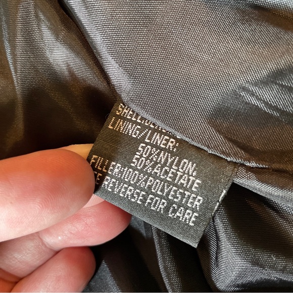 Vintage 80s Black Leather Jacket STUD Zip-Front YKK Silver HW Rock-N-Roll Biker - Picture 15 of 16